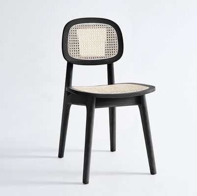 Moderne rattan eetstoel voor hotel luxe woninginrichting in Oak Natural