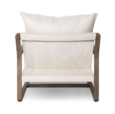 Stoel met tapijt van massief hout Leisure Lounge stoel voor woonkamer W71*D91*H76cm in eikenhout frame