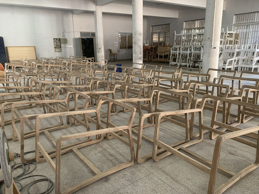 Stoel met tapijt van massief hout Leisure Lounge stoel voor woonkamer W71*D91*H76cm in eikenhout frame