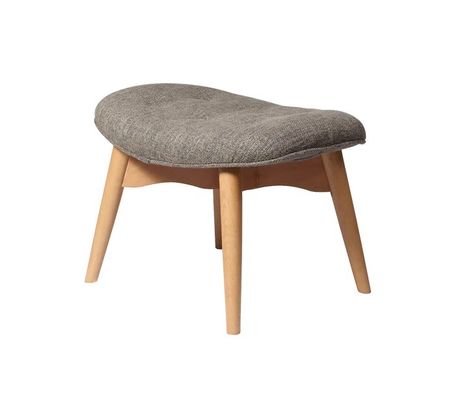 Houten stoelen Sofa Polsterstoel Moderne massief hout Leisure loungestoel met kruk Woonkamermeubilair