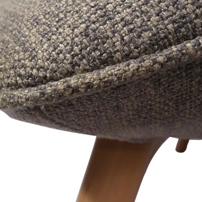 Houten stoelen Sofa Polsterstoel Moderne massief hout Leisure loungestoel met kruk Woonkamermeubilair