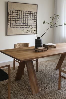 Algemeen Huismeubelen Moderne massief houten eettafel voor eetkamer en keuken