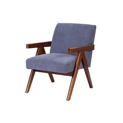 Huismeubelen Gepersonaliseerde fauteuil Stoel van massief hout met ontwerp en stof/PU leer