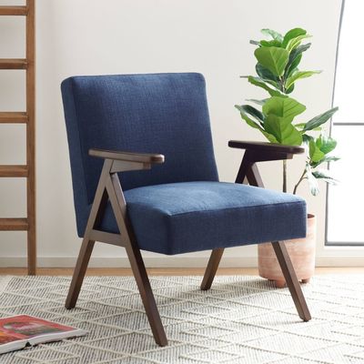 Huismeubelen Gepersonaliseerde fauteuil Stoel van massief hout met ontwerp en stof/PU leer