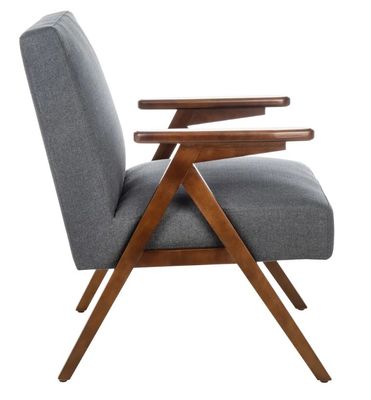 Huismeubelen Gepersonaliseerde fauteuil Stoel van massief hout met ontwerp en stof/PU leer