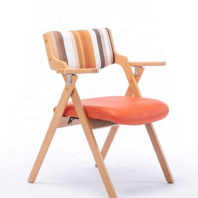 Nordic Classical Morden Houten vouwbare rustarm Eetstoel Functie Eetkamer W45cm*D51cm*H83cm voor woonkamer