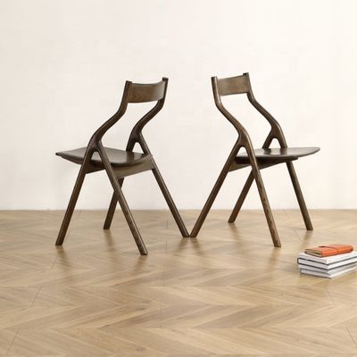 Luxe moderne houten restaurantstoel met klantontwerpen en materialen