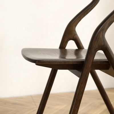 Luxe moderne houten restaurantstoel met klantontwerpen en materialen