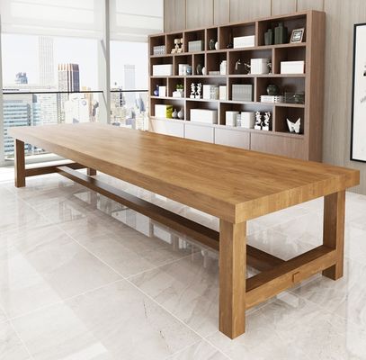 Nordic Luxury Modern Home Restaurant Eetkamer Meubels Set Robuust dennenbedekking Materiaal voor thuis Houten eettafel