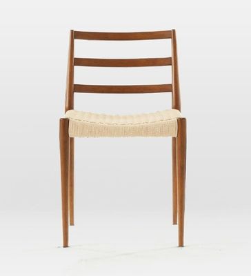 Postverpakking Nordic Woven Cord Leisure Chair voor eetkamer Single Antiek Hout Moderne Stoel