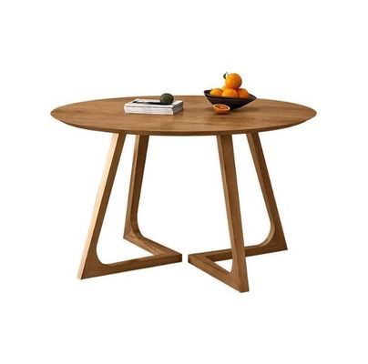 Nitrolacquer Finish Nordic Style Massief houten eettafel met geen opgevouwen ontwerp en eettafel