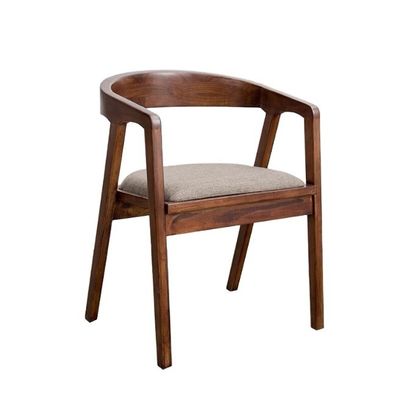 Natural/Walnut Modern Houten Stoel Eenvoudig Huis Eetkamer Bar PU Ledestoel te koop