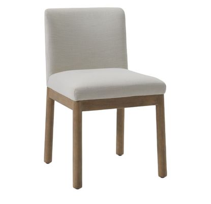 Moderne huishoudelijke meubels Cafe Stof Polstered Robuuste Houten Eetstoel Met Robuuste Constructie