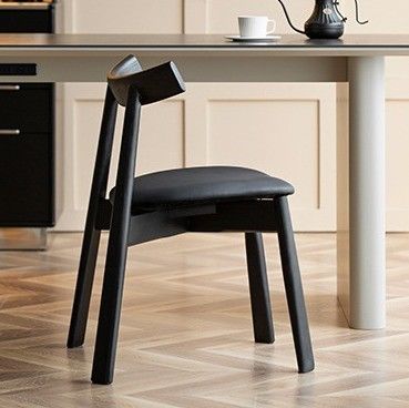 Stof/schuim spons bedekking Materiaal Nordic Style Paddle Leisure Cafe Eetstoel Thuis Stoel Polserij Stoel Solid Houten Stoel