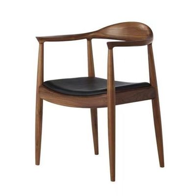 Solid Ash Wood Nordic Design Presidentiële fauteuil voor restaurant-eetkamermeubilair