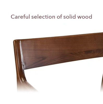 Moderne houten design stijl PU lederen stoel voor hotel eetkamer Solid houten stoelen