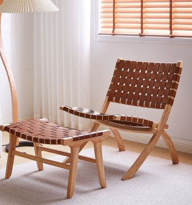 Natural Wood Woven Cord Living Room Chair De perfecte combinatie van stijl en functie in Londen