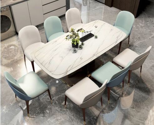 Restaurantenmeubelen Moderne houten eetstoel met noordisch ontwerp en gepoleerde stoel