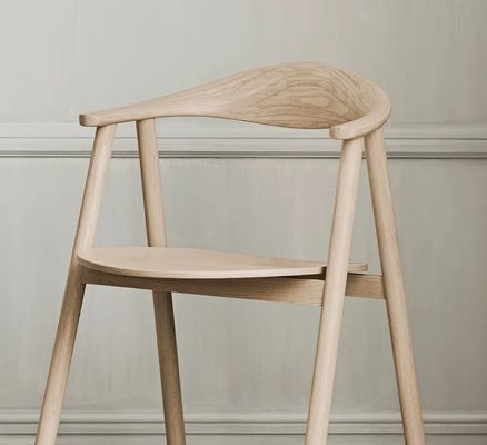 Vintage Luxury Solid Wood Armchair W55*D47.5*H74.5cm voor huishoudelijk meubilair in klassieke stijl