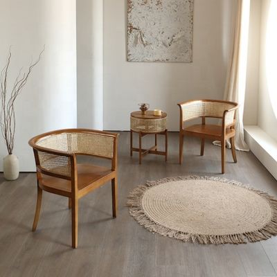 Home Meubelen Morden Nordic Woven Cane Black Rarran Dinding Chair Houten stoel Wicker voor hotels Eetstoelen Polstered