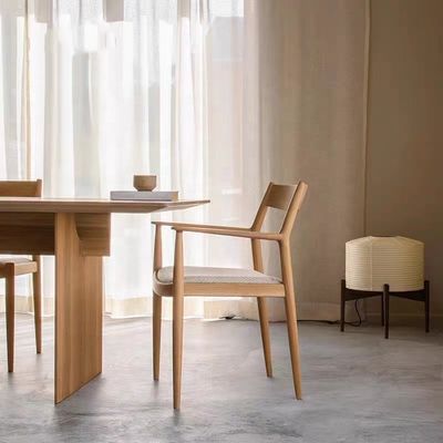 Restaurant Hout Eetkamer Armstoel Mid Century Modern Design Solid Hout Postverpakking Y