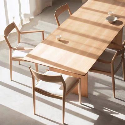 Restaurant Hout Eetkamer Armstoel Mid Century Modern Design Solid Hout Postverpakking Y