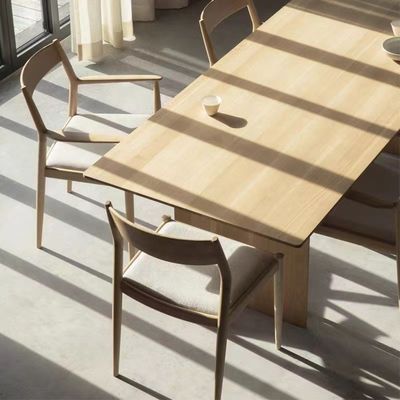 Restaurant Hout Eetkamer Armstoel Mid Century Modern Design Solid Hout Postverpakking Y