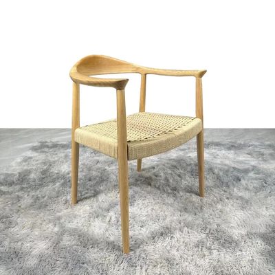 Moderne eetkamer stoel met duurzame touwstoel en liftfunctie