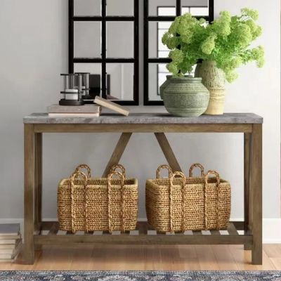 Postverpakking Modern ontwerp Puur hout Veranda Tafel Eenvoudig plank Rechthoekige Tafel