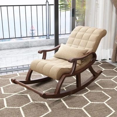 Contemporary Design Rocking Chair van massief hout W60*D135*H85CM voor woonkamer