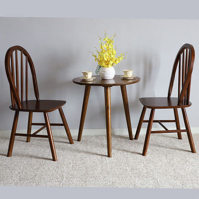 Stijlvolle en functionele Nordic Solid Wood Eetstoel voor Elegante Eetkamer W49.5*D51*H79 cm