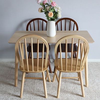 Stijlvolle en functionele Nordic Solid Wood Eetstoel voor Elegante Eetkamer W49.5*D51*H79 cm