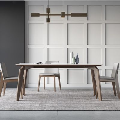 Marmeren houten eettafel voor keuken en eetkamer in modern ontwerp