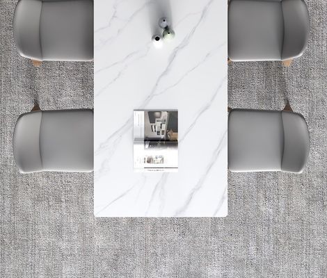 Marmeren houten eettafel voor keuken en eetkamer in modern ontwerp