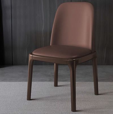 Moderne eetkamermeubilair Houten stoel met massief houten constructie