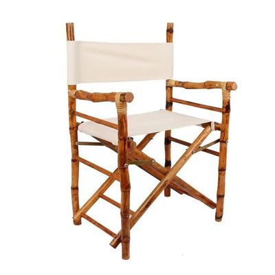 Outdoor bamboe houten directeur stoel opvouwbare functie voor strand camping bamboe materiaal commercieel meubilair