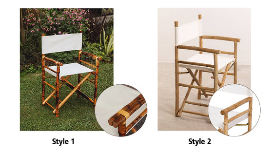 Outdoor bamboe houten directeur stoel opvouwbare functie voor strand camping bamboe materiaal commercieel meubilair