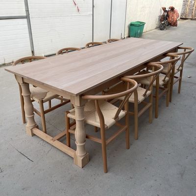 Nitrolacquer Finish Amerikaanse kleur tafels Rectamgle Solid Wood Dining Folding Table voor modern eenvoudig ontwerp