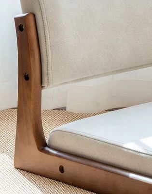 Achterste kamer en massief hout natuurlijke eetkamer beenloze stoel voor woonkamer minimalistisch ontwerp