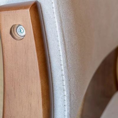 Achterste kamer en massief hout natuurlijke eetkamer beenloze stoel voor woonkamer minimalistisch ontwerp