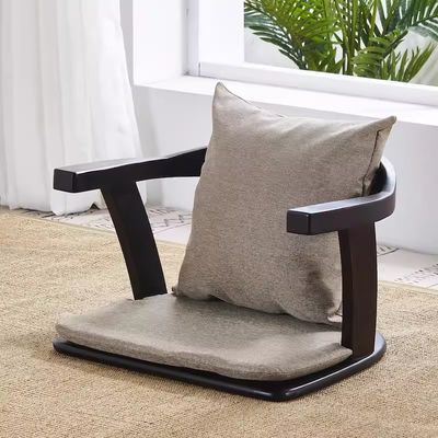 Meubelen voor woonkamers van massief hout Japanse tatami stoel met rugsteun en zonder rugleuning
