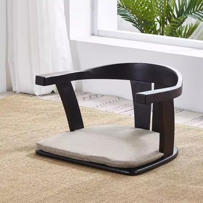 Meubelen voor woonkamers van massief hout Japanse tatami stoel met rugsteun en zonder rugleuning