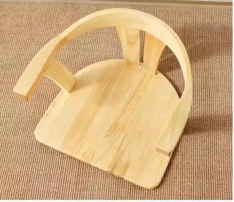 Meubelen voor woonkamers van massief hout Japanse tatami stoel met rugsteun en zonder rugleuning