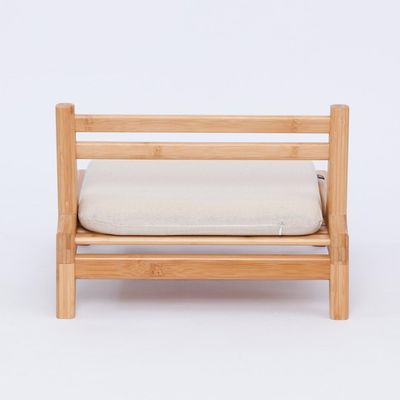 Home Meubelen Japanse Tatami Hout Legless Floor Tea Chair met rugsteun OEM/ODM JA