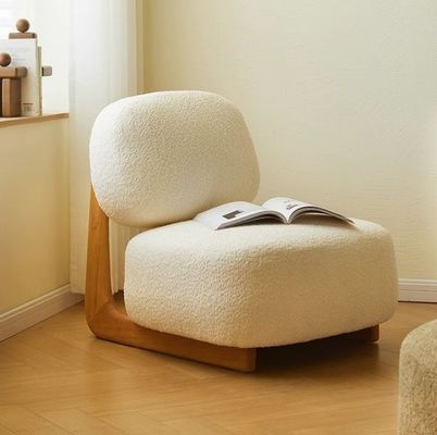 Verbeter uw hotel met Nordic Design Moderne stoel van massief hout Lamswol Eetkamer Houten stoelen