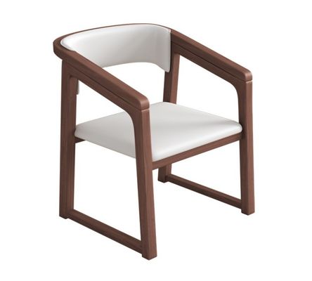 Gepersonaliseerde kleur Solid Wood PU Leather Houten Stoel W56*D51*H71CM Eetkamer Stoel Nordic Design Moderne Houten Stoel