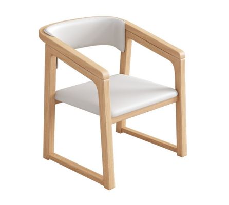 Gepersonaliseerde kleur Solid Wood PU Leather Houten Stoel W56*D51*H71CM Eetkamer Stoel Nordic Design Moderne Houten Stoel