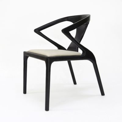 Houten restaurantstoelen voor het eten in hotels met een jaar garantie Walnoot houten stoelen