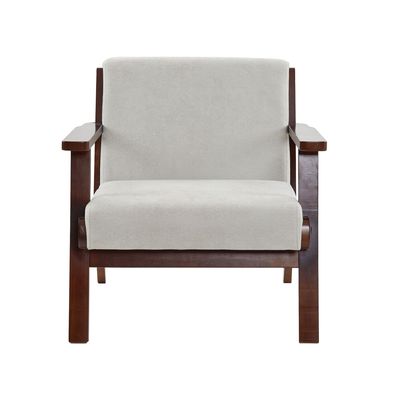 Woonkamer Moderne armbank Stof stoel Lounge Single stoel met Wabi-Sabi aangepast ontwerp