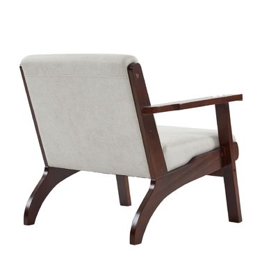 Woonkamer Moderne armbank Stof stoel Lounge Single stoel met Wabi-Sabi aangepast ontwerp